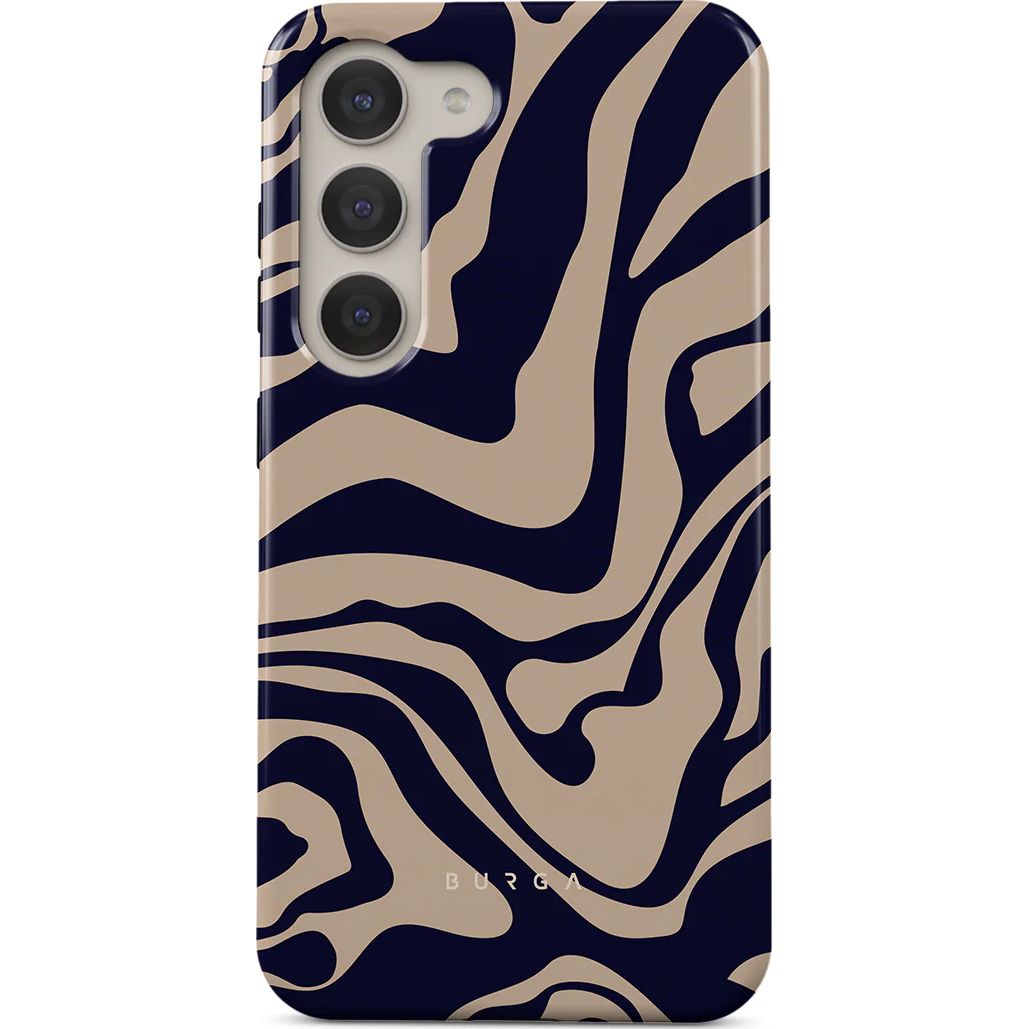 Ekskluzywne etui Burga Velvet Night Tough do Samsung Galaxy S24 Ultra, brązowo-granatowe